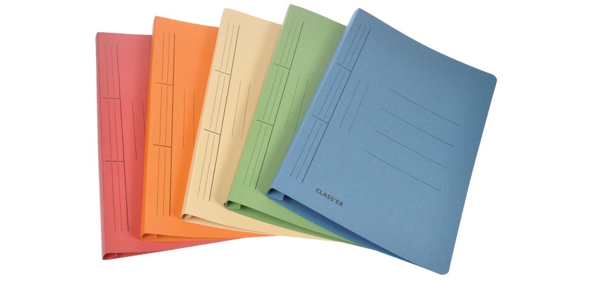 Class'ex chemise à glissière, ft 25 x 32 cm (pour ft A4), couleurs assorties