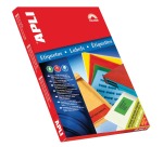 Apli Etiquettes colorées ft 70 x 37 mm (l x h), bleu, 2.400 pièces, 24 par feuille