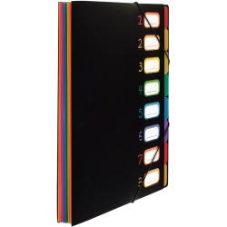 Viquel Rainbow Class sorteermap, ft A4, met 8 vakken