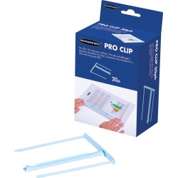 Bankers Box relieur Pro-clip, boîte de 20 pièces, blue clair