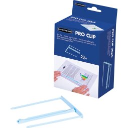 Bankers Box relieur Pro-clip, boîte de 20 pièces, blue clair