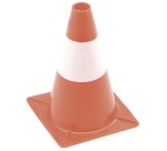 Cône de sécurité 30cm rouge-blanc