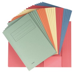 Class'ex chemise de classement, couleurs assorties (rouge, bleu, vert, orange et chamois)