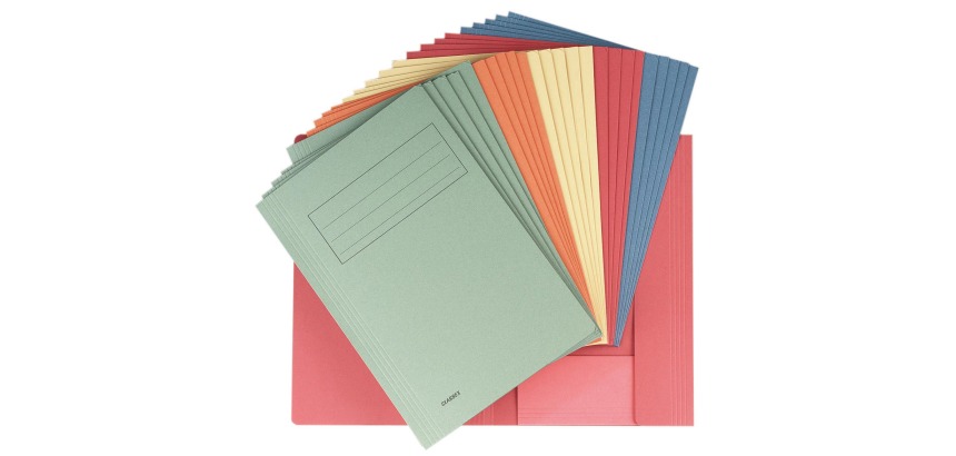 Class'ex chemise de classement, couleurs assorties (rouge, bleu, vert, orange et chamois)