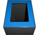 V-Part couvercle pour poubelle modulaire 60 l, bleu