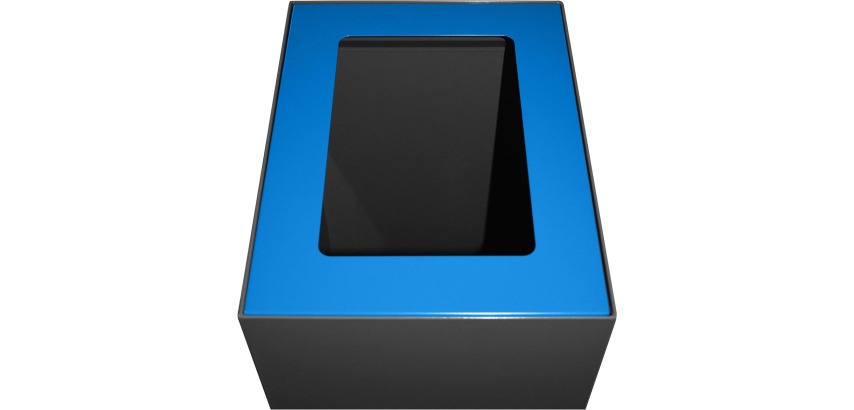 Lid part for modular trash can 60 L, blue