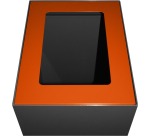 V-Part couvercle pour poubelle modulaire 60 l, orange