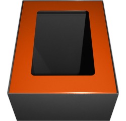 V-Part couvercle pour poubelle modulaire 60 l, orange