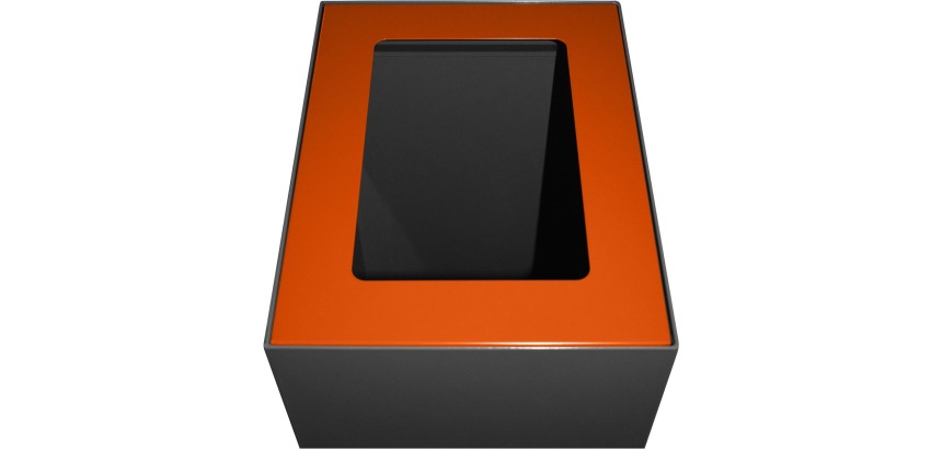 V-Part couvercle pour poubelle modulaire 60 l, orange