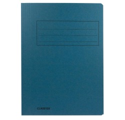Class'ex dossiermap, 3 kleppen ft 23,7 x 32 cm (voor ft A4), blauw