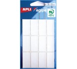 Etikett mit Mehrfachverwendung 15 x 35 mm weiß - Packung mit 84