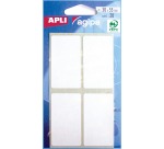 Agipa witte etiketten in etui ft 30 x 55 mm (b x h), 28 stuks, 4 per blad