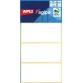 Agipa étiquettes blanches en pochette ft 34 x 75 mm (l x h), 21 pièces, 3 par feuille