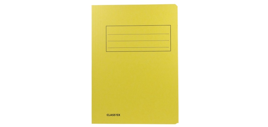Class'ex filing folder, yellow, 23.7 x 32 cm (for A4)
