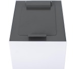 V-Part couvercle à clapet pour poubelle modulaire 60 l, gris foncé