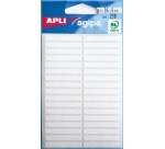 Agipa witte etiketten in etui ft 5 x 35 mm (b x h), 238 stuks, 34 per blad