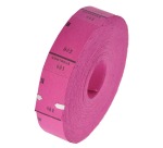 Rouleaux de tickets, 1000 tickets, cerise