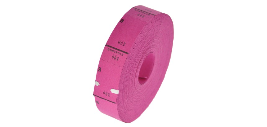 Rouleaux de tickets, 1000 tickets, cerise