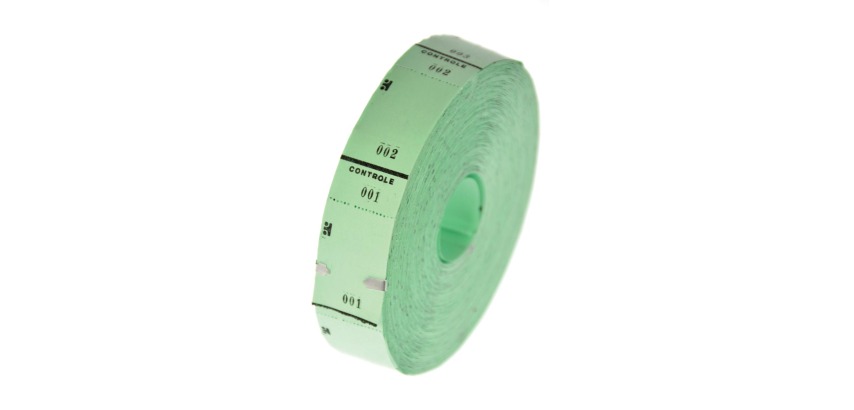 Rouleaux de tickets, 1000 tickets, vert