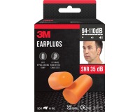 3M earplugs 1100, sound insulation up to 35 dB, blister pack of 30 pieces