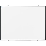 Smit Visual Softline Whiteboard, emaillierter Stahl, magnetisch, schwarzes Aluminiumprofil, 120 x 90 cm