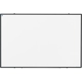 Smit Visual Softline whiteboard, enamelled steel, magnetic, black aluminum profile, 90 x 60 cm