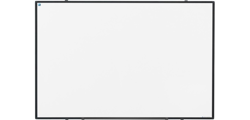 Smit Visual Softline whiteboard, emaille, magnetisch, zwart profiel, 90 x 60 cm