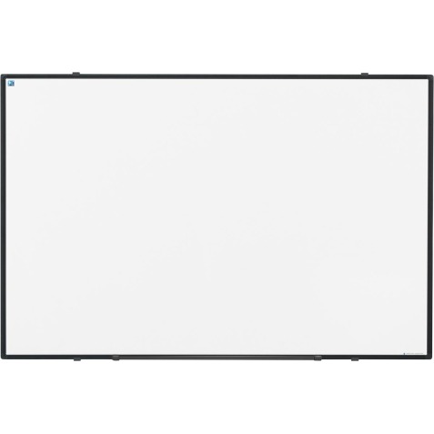 Smit Visual Softline tableau blanc, acier émaillé, magnétique, profilé d'aluminium noir, 90 x 60 cm