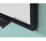 Smit Visual Softline whiteboard, gelakt staal, magnetisch, zwart profiel, 90 x 60 cm