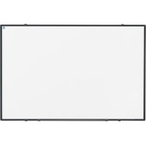Smit Visual Softline whiteboard, lacquered steel, magnetic, black aluminum profile, 90 x 60 cm