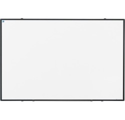 Smit Visual Softline tableau blanc, acier laqué, magnétique, profilé d'aluminium noir, 90 x 60 cm