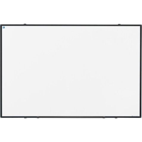 Smit Visual Softline whiteboard, gelakt staal, magnetisch, zwart profiel, 60 x 90 cm