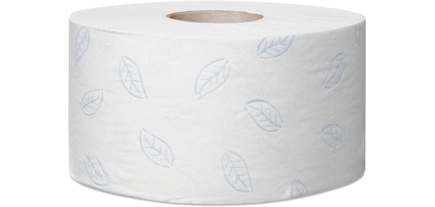Tork Premium Mini jumbo toilet paper roll, soft, 2-ply, system T2, white