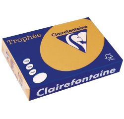 Clairefontaine Trophée Pastel, papier couleur, A4, 160 g, 250 feuilles, caramel