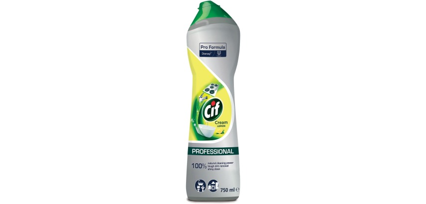 Cif lemon scouring cream, 750 ml bottle