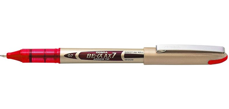 ZEBRA rollerball AX-7, 0.7 mm, red