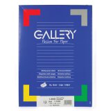 Gallery witte etiketten ft 105 x 48 mm (b x h), rechte hoeken, doos van 1.200 etiketten