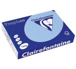 Clairefontaine Trophée Pastel, papier couleur, A4, 160 g, 250 feuilles, bleu vif