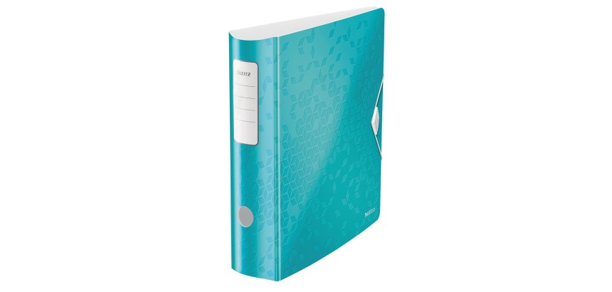 Leitz WOW lever arch file Active, spine 8.2 cm, glacier blue