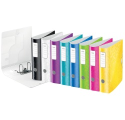 Lever arch file coated Active Wow A4 maxi - 8 cm spine assorted colors