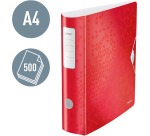 Leitz WOW classeur à levier Active, dos de 8,2 cm, rouge