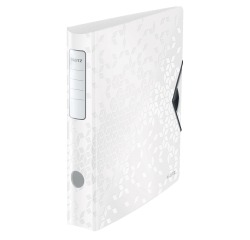 Leitz WOW classeur à levier Active, dos de 6,5 cm, blanc