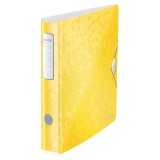 Leitz WOW Active lever arch file, 6.5 cm spine, yellow
