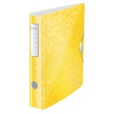 Leitz WOW classeur à levier Active, dos de 6,5 cm, jaune