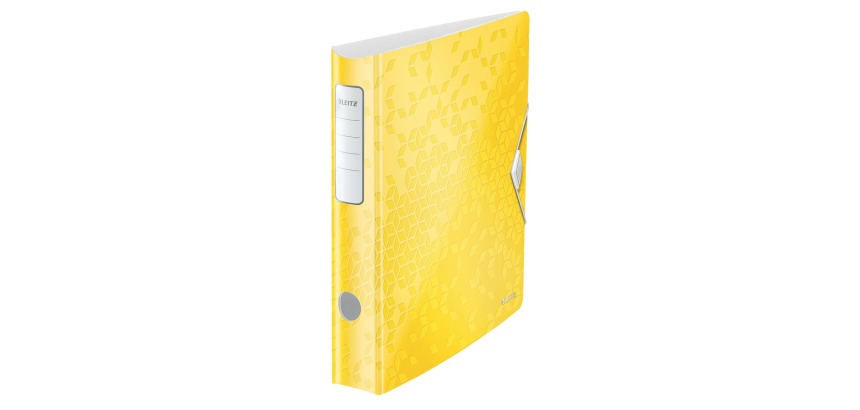 Leitz WOW Active lever arch file, 6.5 cm spine, yellow