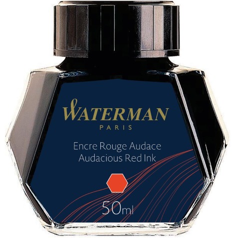 Waterman encre 50 ml, rouge (Audacious)