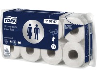 Tork papier toilette Advanced, 2 plis, système T4, 250 feuilles, paquet de 8 rouleaux