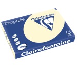 Clairefontaine Trophée Pastel, papier couleur, A3, 160 g, 250 feuilles, ivoire