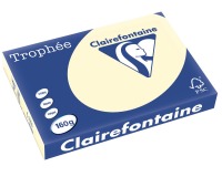 Clairefontaine Trophée Pastel, papier couleur, A3, 160 g, 250 feuilles, ivoire