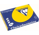 Clairefontaine Trophée Pastel, papier couleur, A3, 160 g, 250 feuilles, bouton d'or
